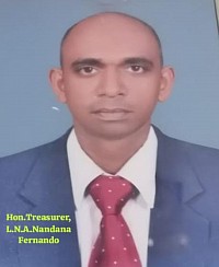 Hon.Treasure , Mr.L.N.A.Nandana Fernando from Sri Lanka 🇱🇰