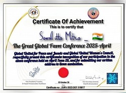 Congratulations to dear  Peace and Justice Loving  Somdatt Mitra From India 🇮🇳